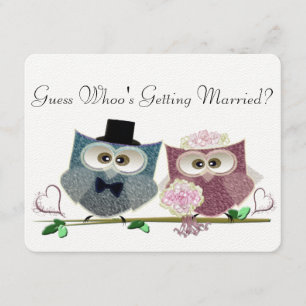 Guess Whoo's Getting Married, Wedding Invitation