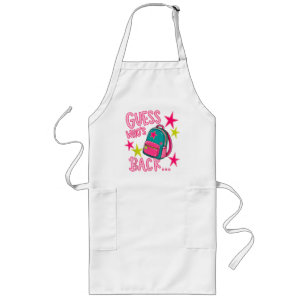 Guess Who's Back Again Funny Back to School Long Apron