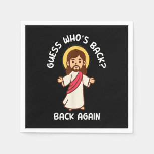 Guess Who's Back Happy Easter! Jesus Christian Mat Napkin