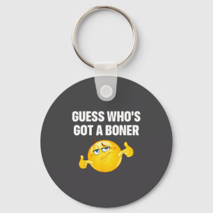 Guess Who's Got A Cheeky Adult Humor  Key Ring