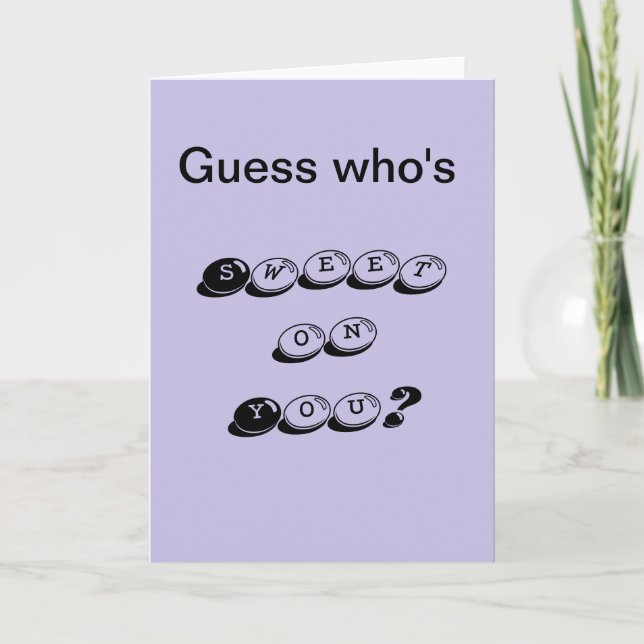 Guess Who's Sweet on You Holiday Card (Front)