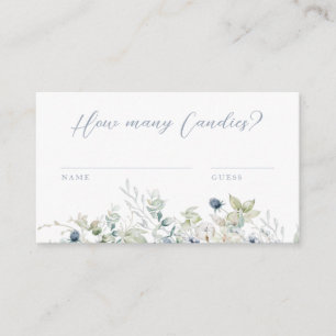 Guessing Game Bridal Shower Enclosure Card