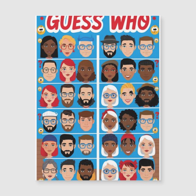 Guessing Game for Teens, Who's Who (Front)