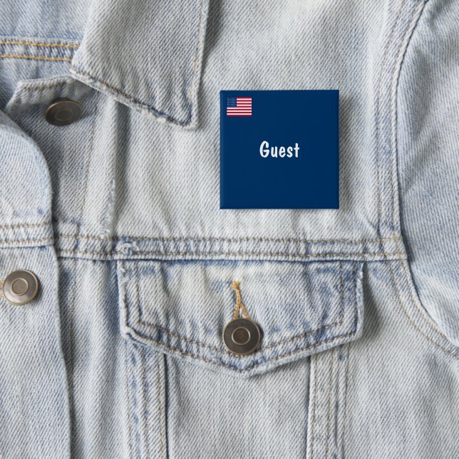 Guest 15 Cm Square Badge (In Situ)