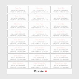 Guest Address Labels