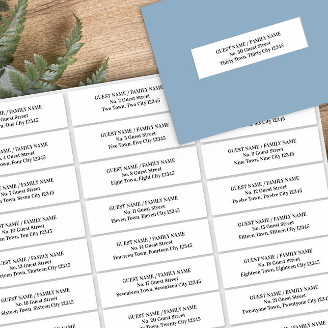 Guest Address Labels Wedding Invitation Envelopes (Creator Uploaded)