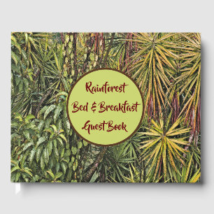 GUEST BK./CUSTOMIZABLE/TROPICAL PLANTS/LEAVES BOOK