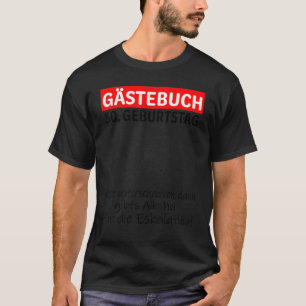 Guest Book 50th Birthday 50 Years Decoration Guest T-Shirt