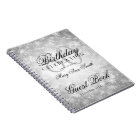 Guest book 80th Birthday Silver Winter Wonderland