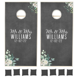 Guest Book Alternative | Floral Chalkboard Wedding