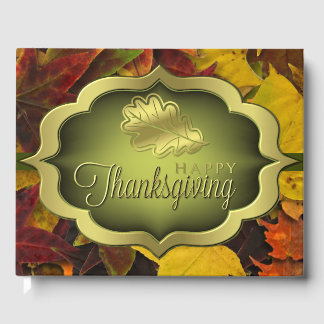 Guest Book - Autumnal Happy Thanksgiving