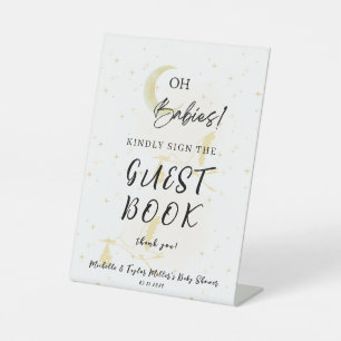 Guest Book Baby Shower Pedestal Sign