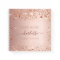 Guest book birthday rose gold monogram glitter