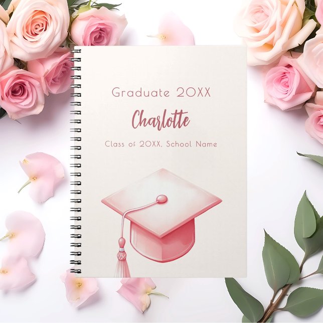 Guest book blush pink beige cream graduation party (Creator Uploaded)