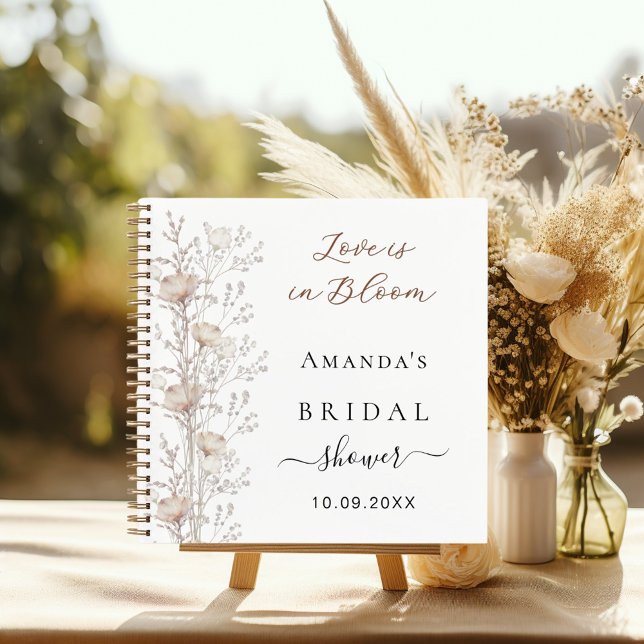 Guest book bridal shower wildflowers love in bloom (Creator Uploaded)