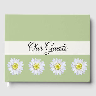 Guest Book - Daisies on Sage