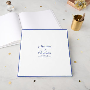 Guest book for a modern wedding.