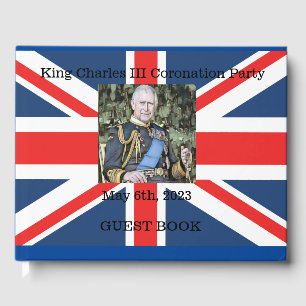 Guest Book for Coronation Party-King Charles III