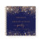 Guest book graduation navy blue gold glitter 2025