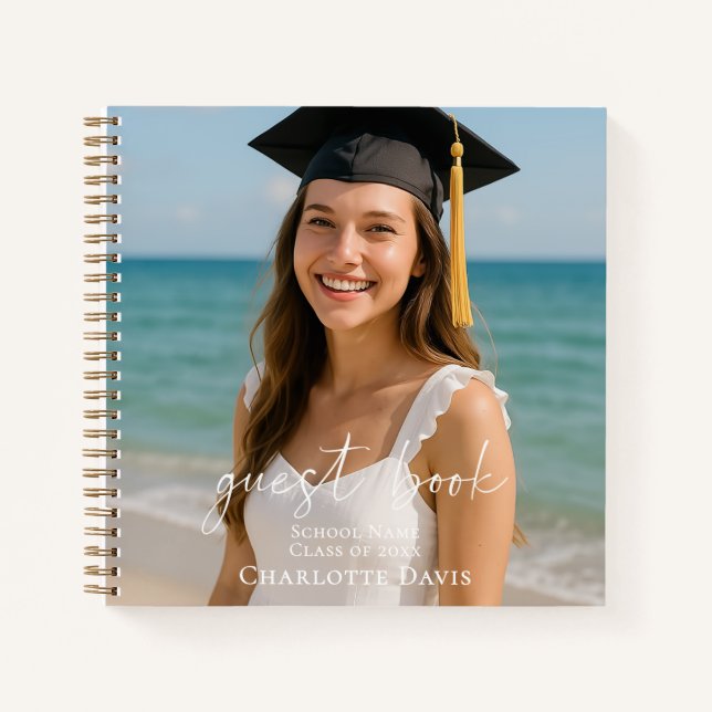 Guest book graduation photo script  (Front)