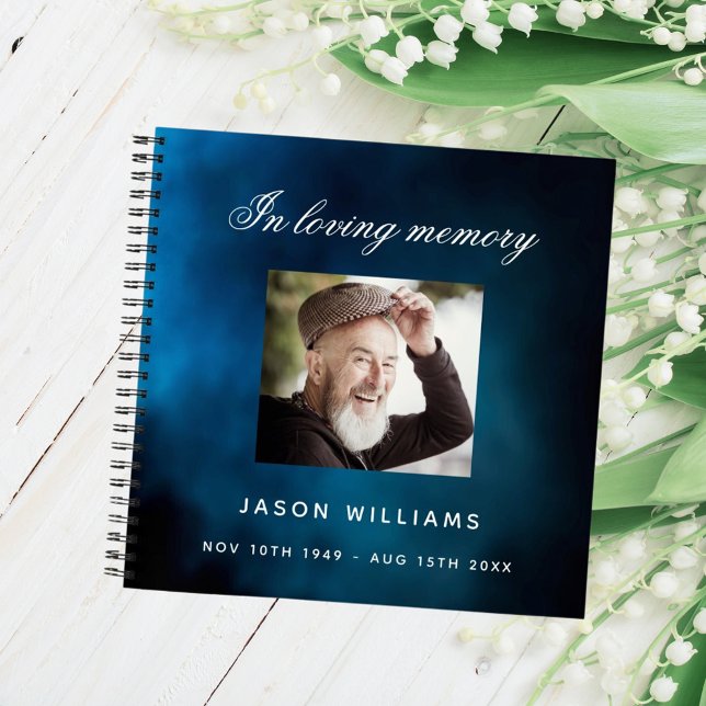 Guest book memorial funeral blue sky photo (Creator Uploaded)