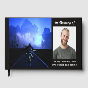 Guest Book Memorial Photo Custom Motorcycle Biker