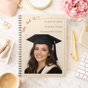 Guest book photo She Did it champagne Graduation