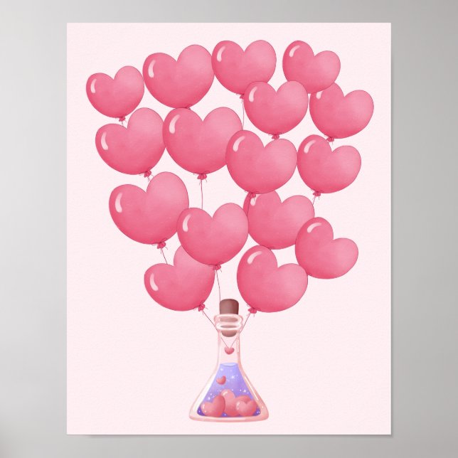 Guest Book Poster, Sign a Balloon, Guestbook (Front)