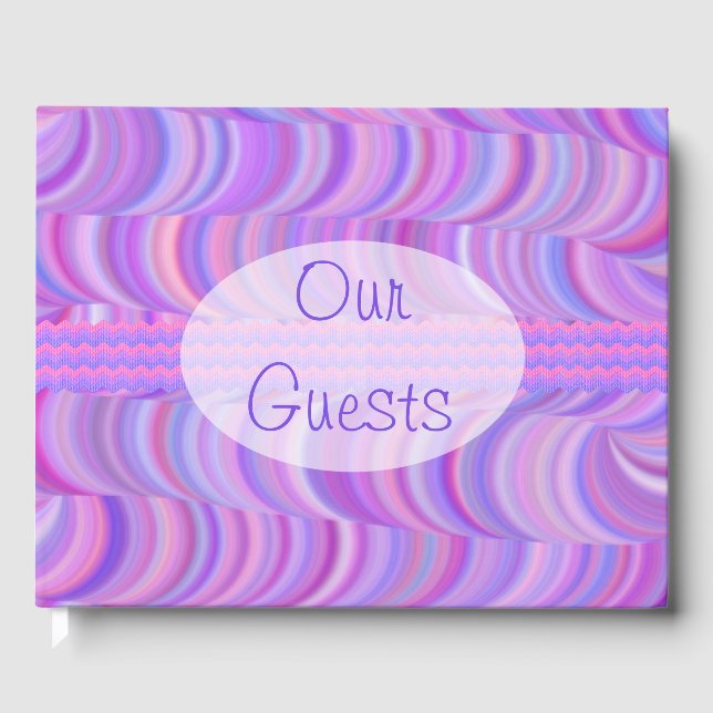 Guest Book - Purple Curves (Front)