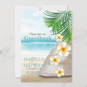 Guest Book Sign - Wedding on the Beach