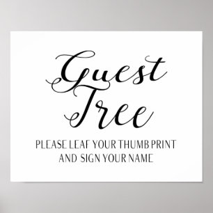 Guest book tree  Modern Calligraphy Wedding party