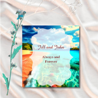 Guest Book Wedding Beach Custom Keepsake