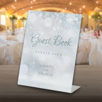 Guest Book Winter Snowflakes