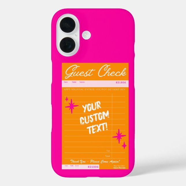 Guest Check Personalised Quote  Case-Mate iPhone Case (Back)