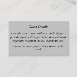 Guest Detail Card