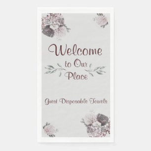 Guest Disposable Towels Welcome Our Place Napkin