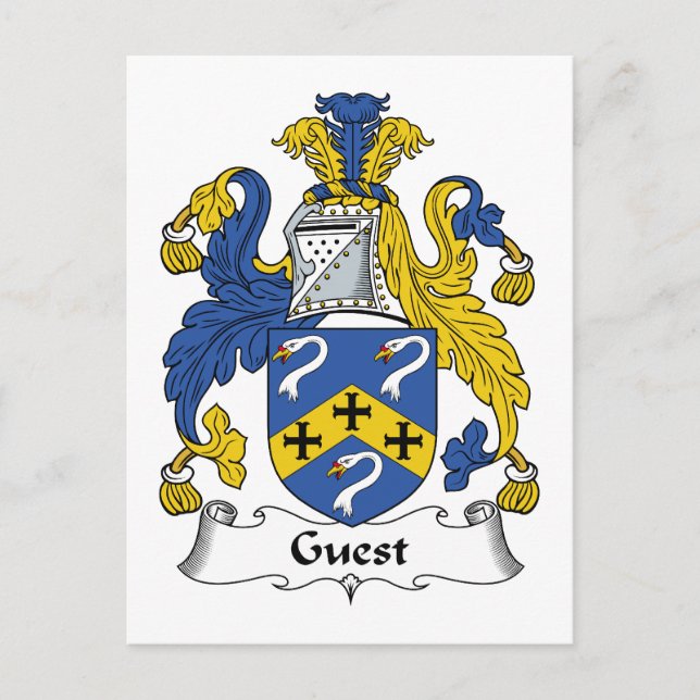 Guest Family Crest Postcard (Front)