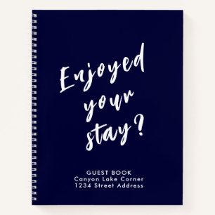 Guest Feedback Guest Book Navy Blue