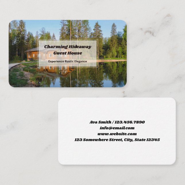 Guest House Business Card (Front/Back)