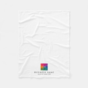 Guest House Hotel Motel Hostel Logo Here Simple Fleece Blanket