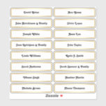 🥂 Guest Names Wedding Seating Plan Card Sticker<br><div class="desc">Simple to customise with guest names and table numbers,  these wedding place cards add a personalised flourish to every guest's seating plan.</div>