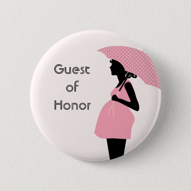 "Guest of Honour" Baby Shower Button (Front)