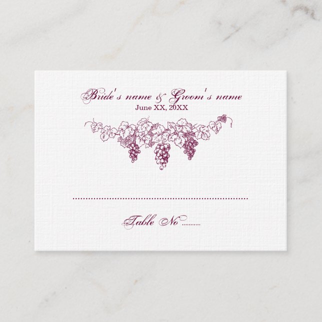 Guest Seating Card (Front)