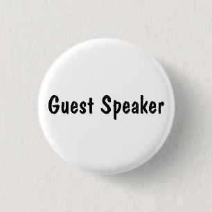 Guest Speaker 3 Cm Round Badge