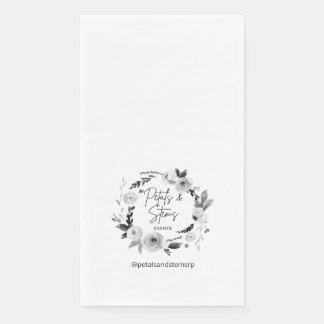 Guest Towel Napkins with Wedding Logo