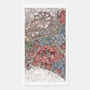 GUEST TOWEL : WILLIAM MORRIS : HONEYSUCKLE NAPKIN