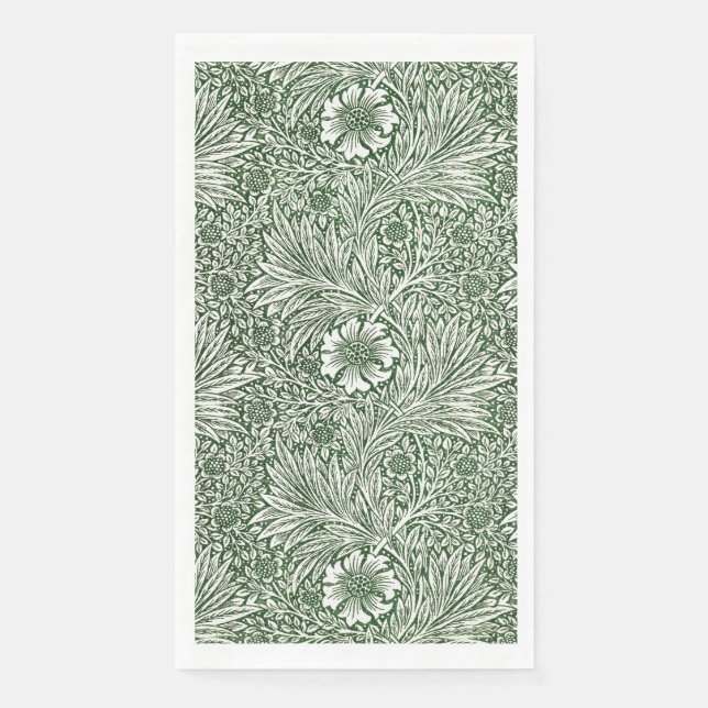 GUEST TOWEL : WILLIAM MORRIS : MARIGOLDS NAPKIN (Front)