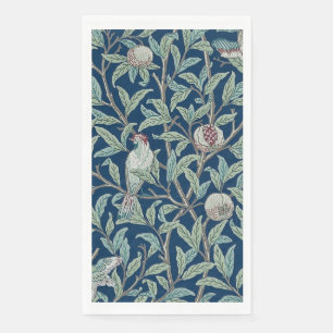 GUEST TOWEL : WILLIAM MORRIS : POMEGRANATES & BIRD NAPKIN