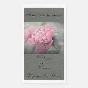 Guest Towels Qty 50 Peony From the Garden  Napkin