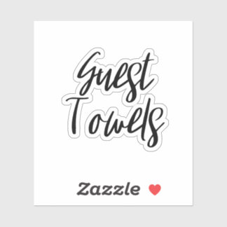 Guest Towels Storage Sticker
